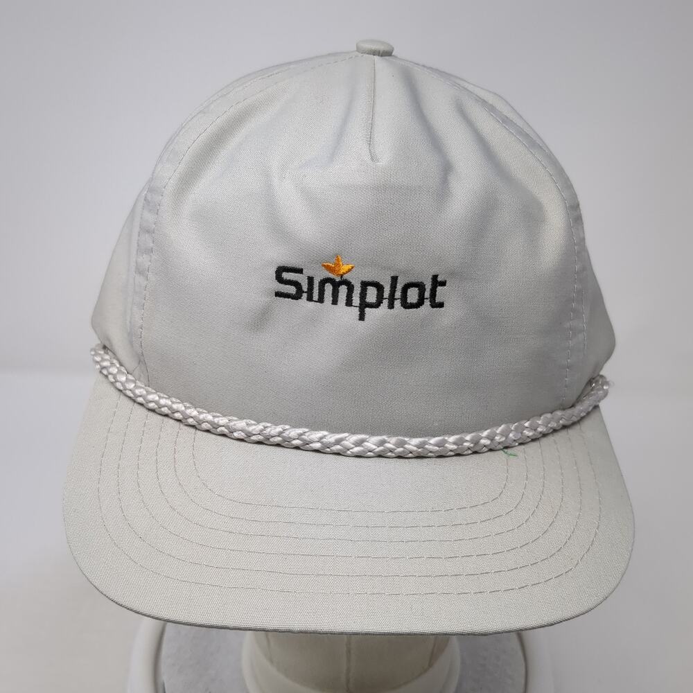 Simplot Snapback 5 Panel Cap Gray Os Adjustable E… - image 2